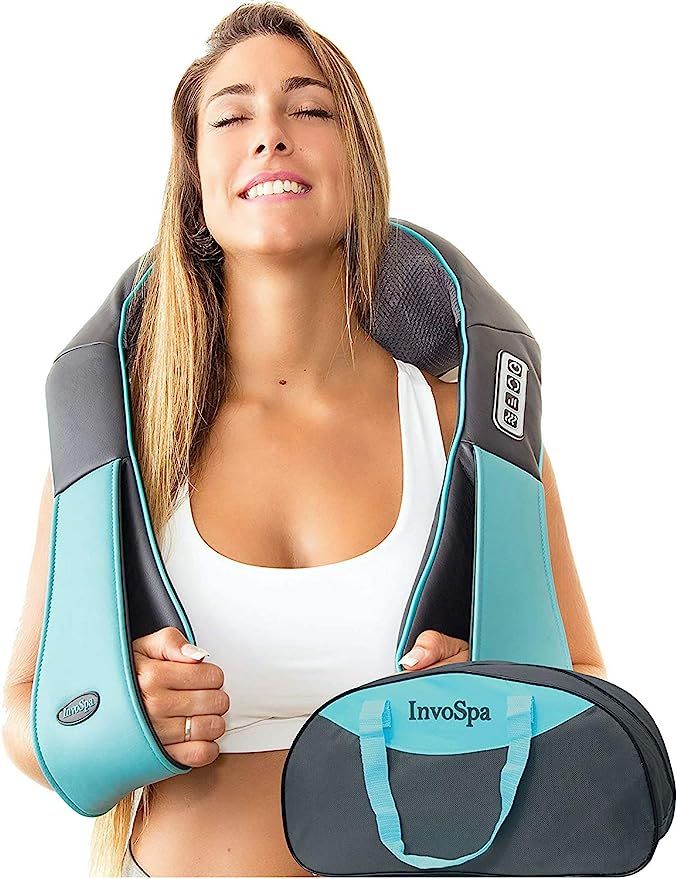 Shiatsu Back shoulder & Neck Massager With Heat - Deep Tissue 3D Kneading Pillow Massager for Nec... | Amazon (US)