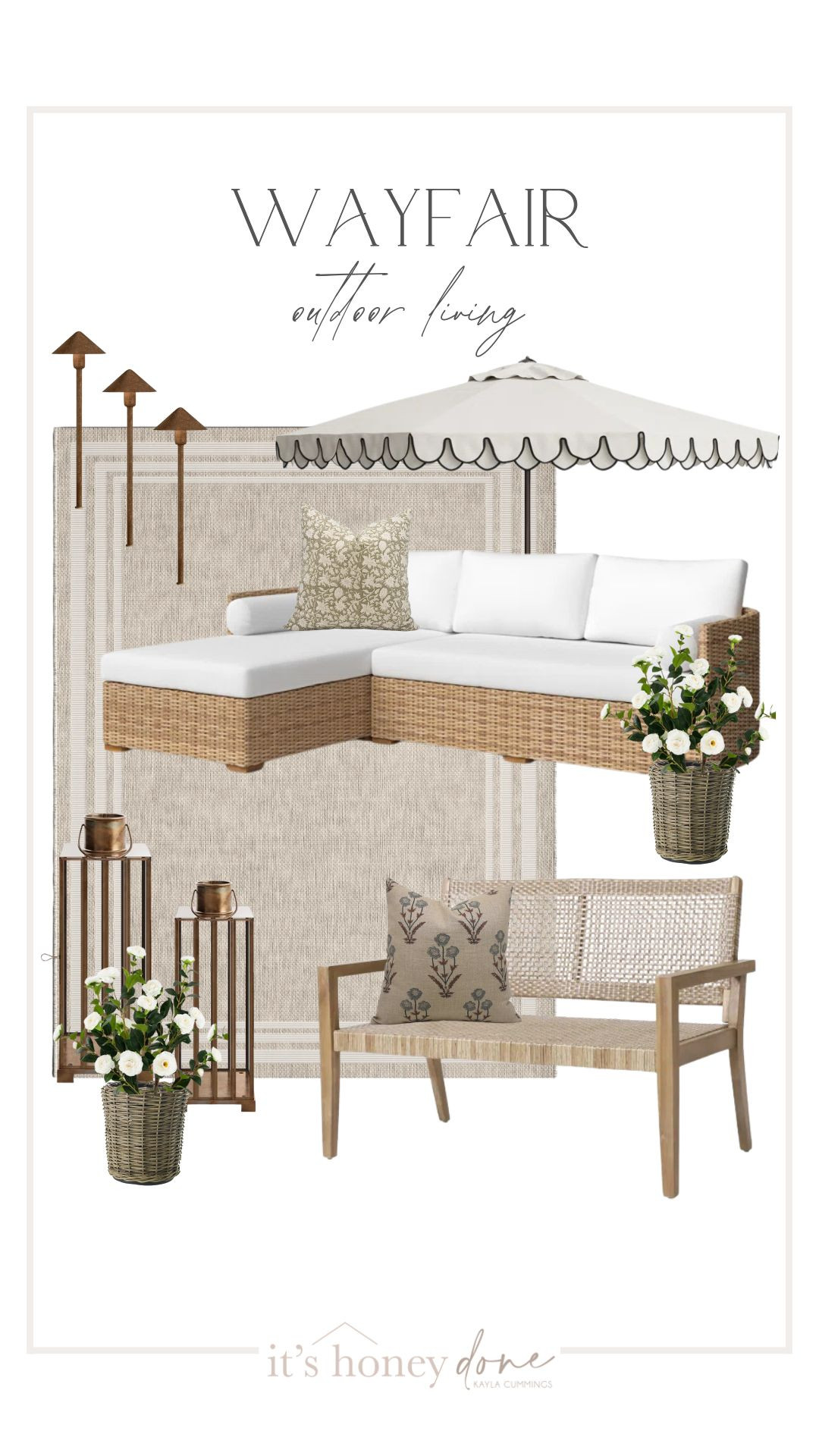 These outdoor living finds from @Wayfair are so dreamy! I love all the neutrals with the patterned details! 

 #LTKSeasonal #LTKFindsUnder100 #LTKStyleTip