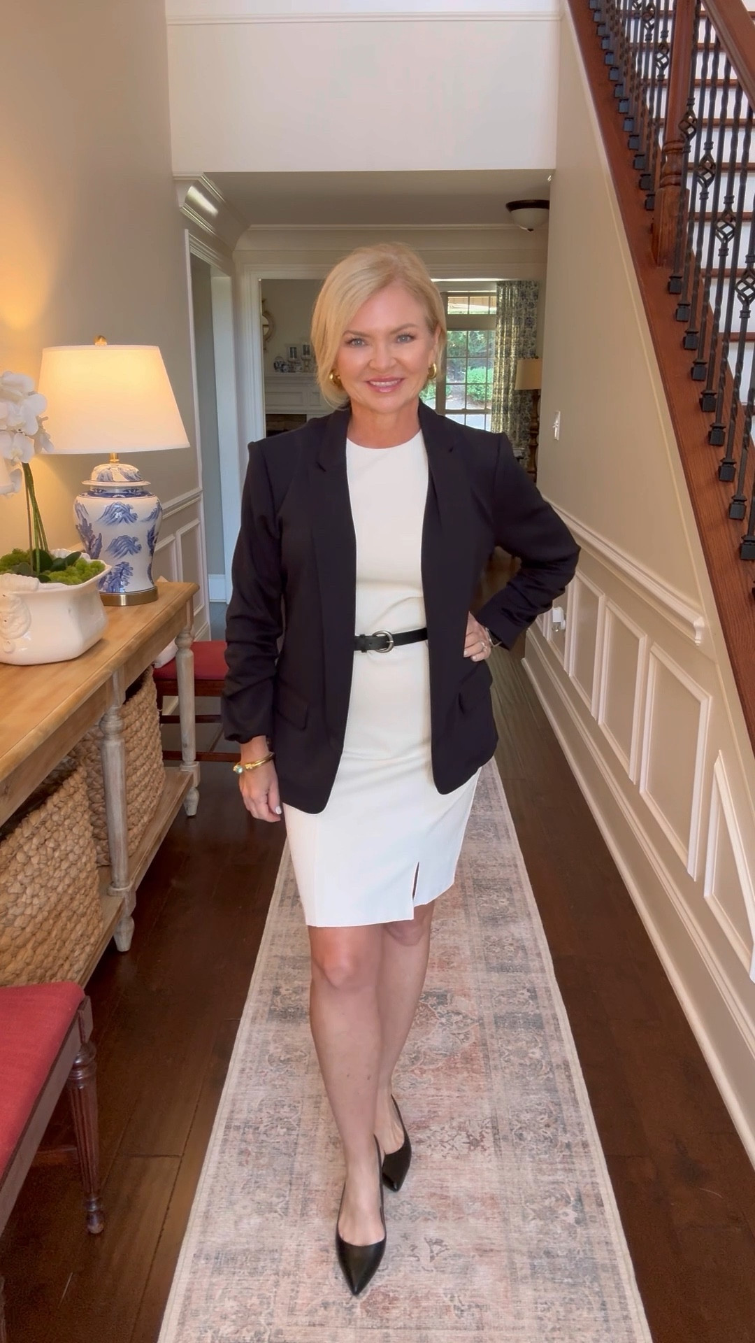 Would you believe me if
I told you this entire outfit is from Walmart? YES! Walmart! The blazer & dress are both from the Scoop line and I'm wearing Small in both. Slingback pumps are from Walmart too!

Workwear
Smart casual
Business wear
Professional dress
Blazer
Petite
Over 50

#LTKStyleTip #LTKVideo #LTKOver40
