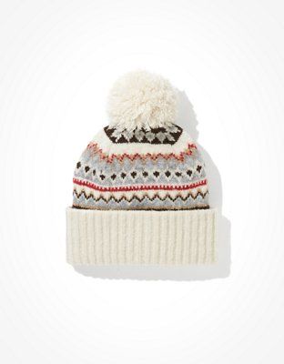 AE Fairisle Pom Beanie | American Eagle Outfitters (US & CA)