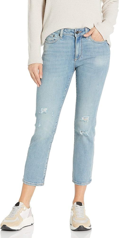 Amazon Brand - Goodthreads Women's Mid-Rise Crop Straight Jeans | Amazon (US)