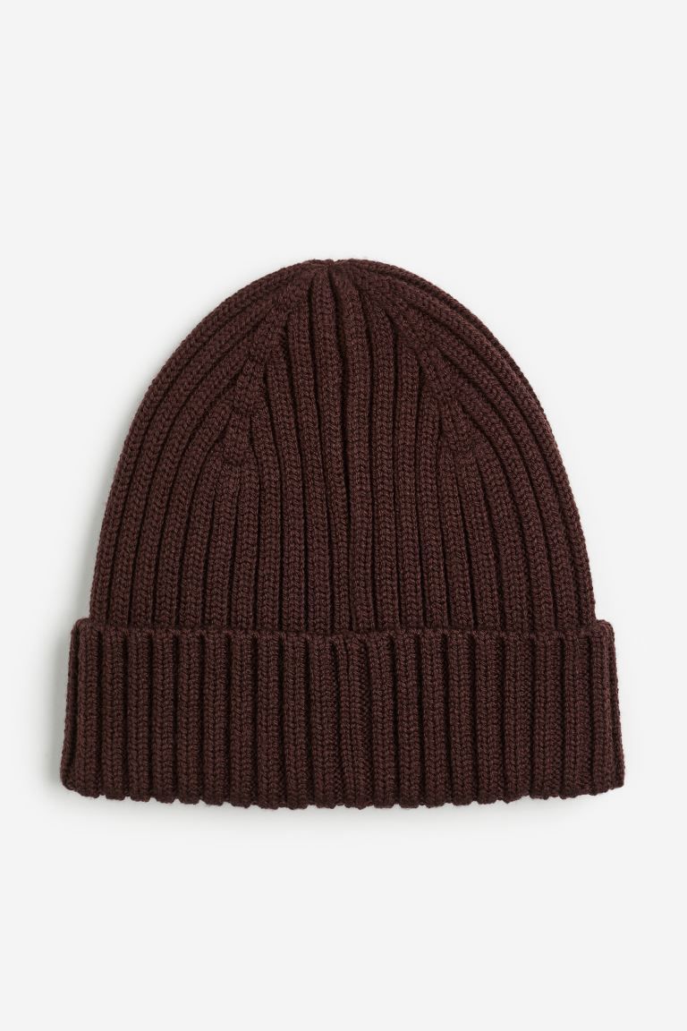 Rib-knit Wool Beanie | H&M (US + CA)