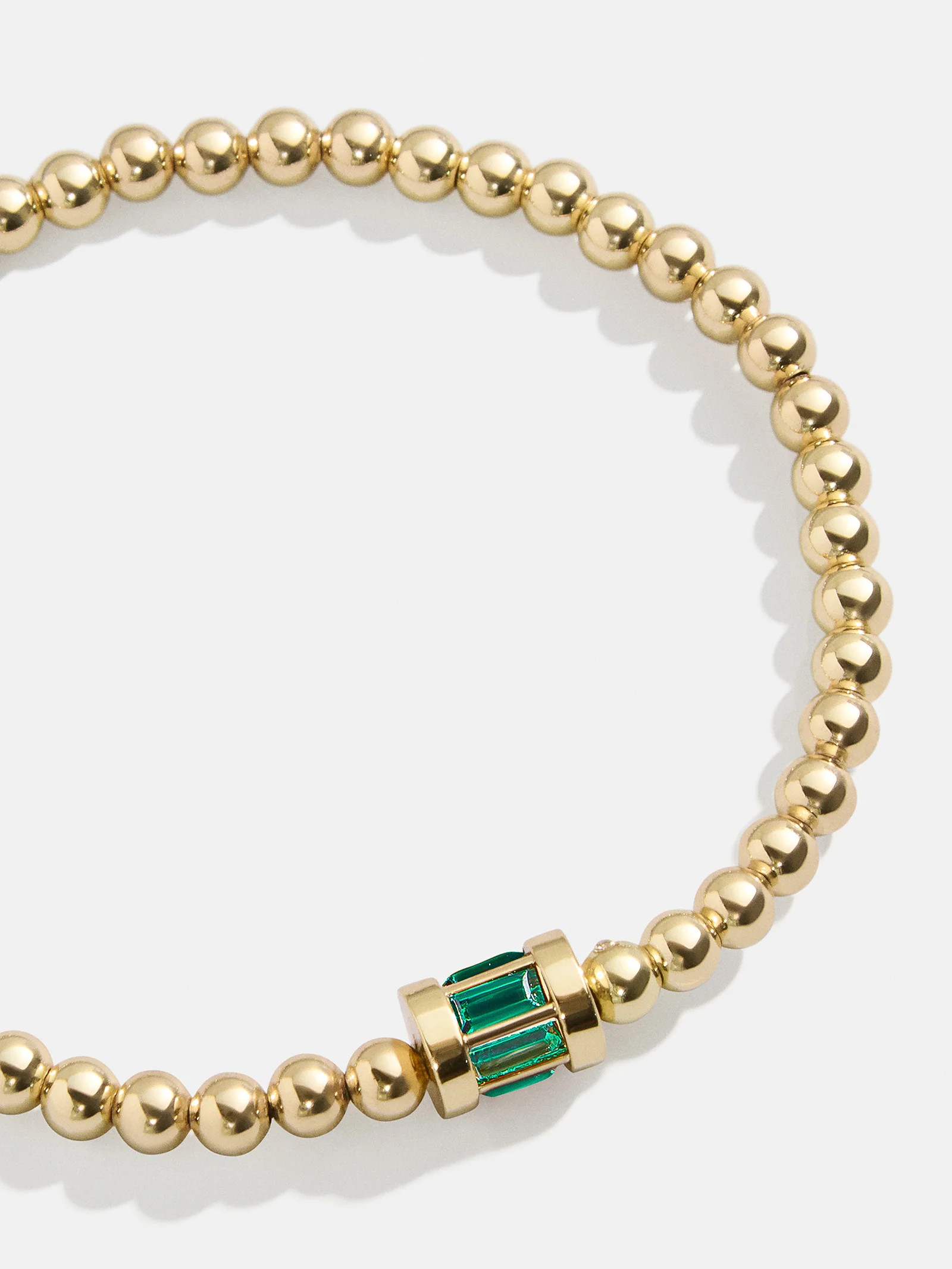 Tatum Birthstone Bracelet - Emerald | BaubleBar (US)