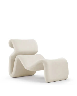 Etcetera - Etcetera Lounge Chair, Champagne Velvet | Interior Icons
