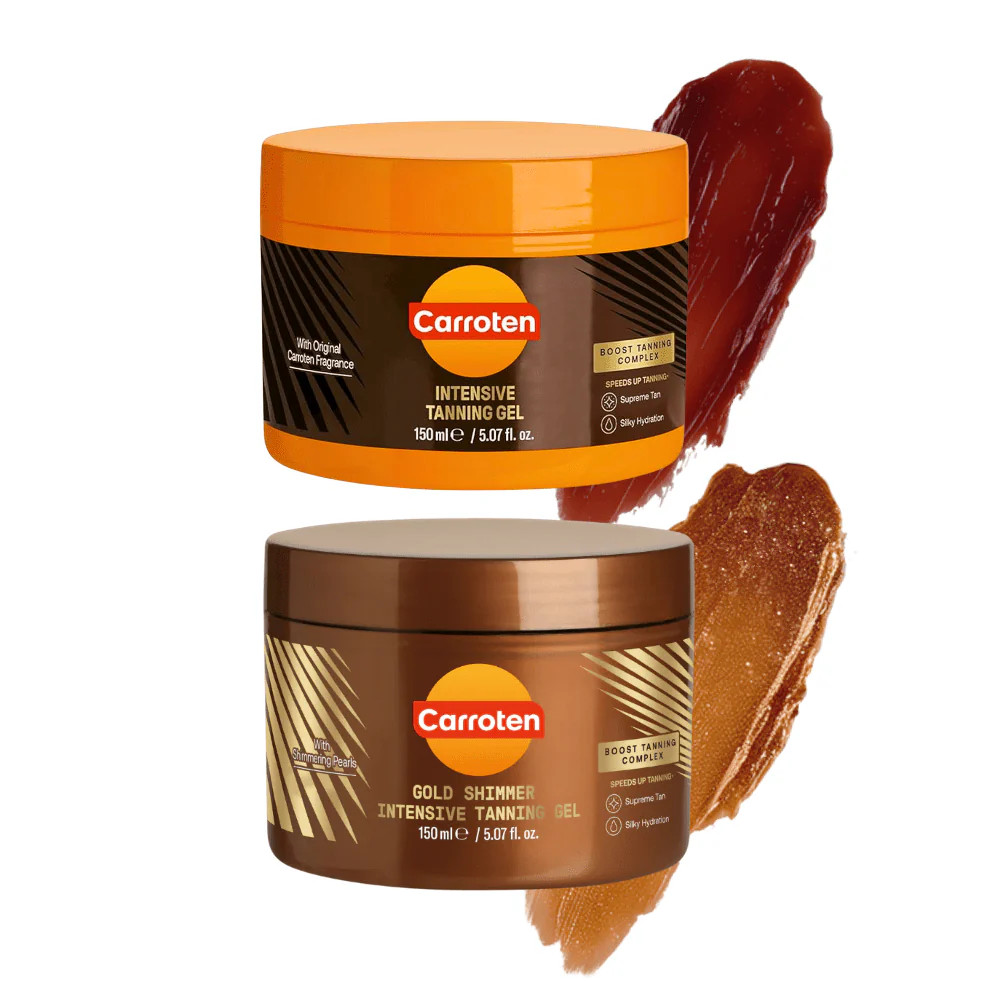 Intensive Tanning Gel + Gold Shimmer Intensive Tanning Gel Duo | Carroten