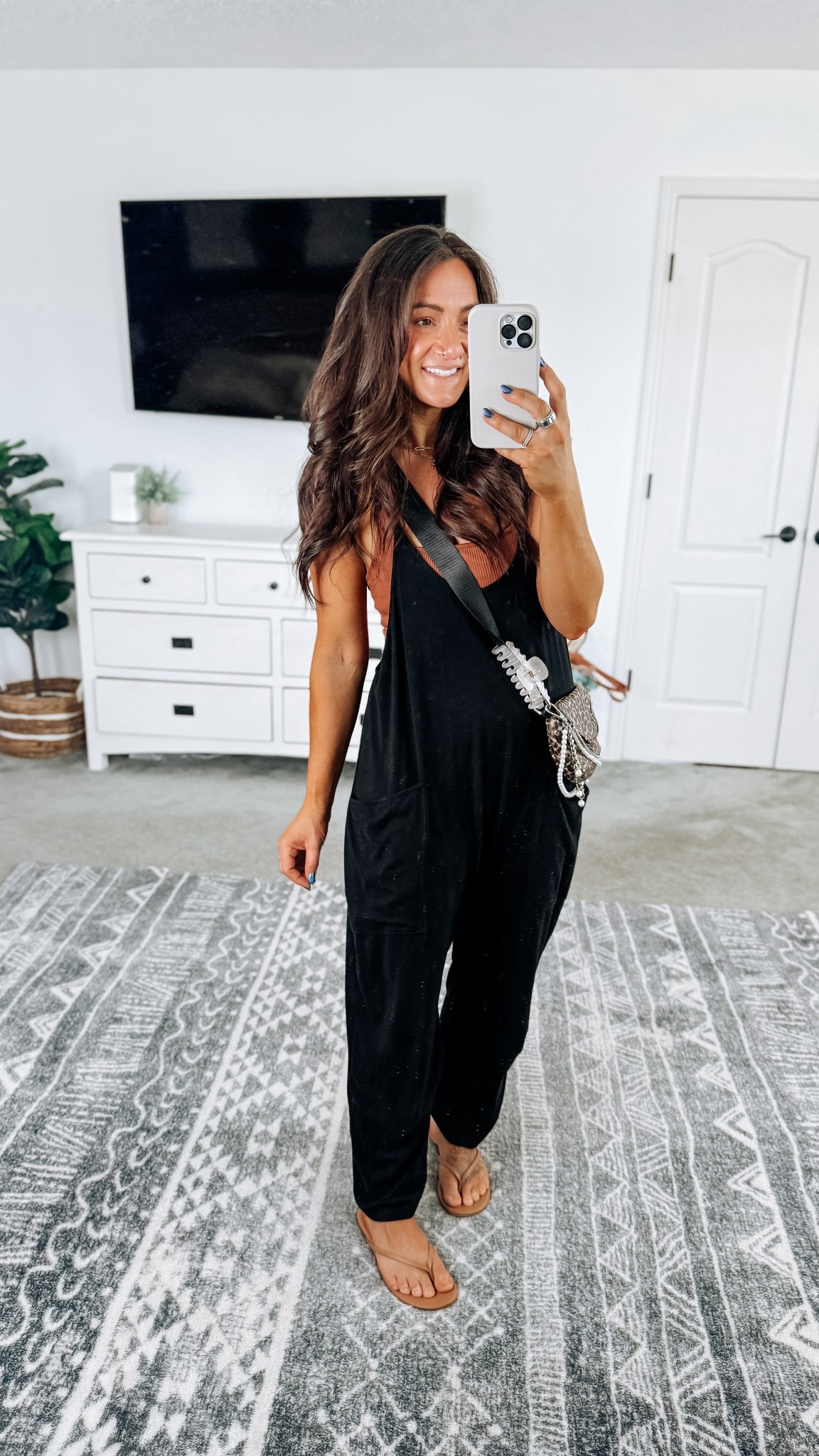 Look for less jumpsuit not under $15 in the black! Multiple color options available 

#LTKSaleAlert #LTKPetite #LTKootd