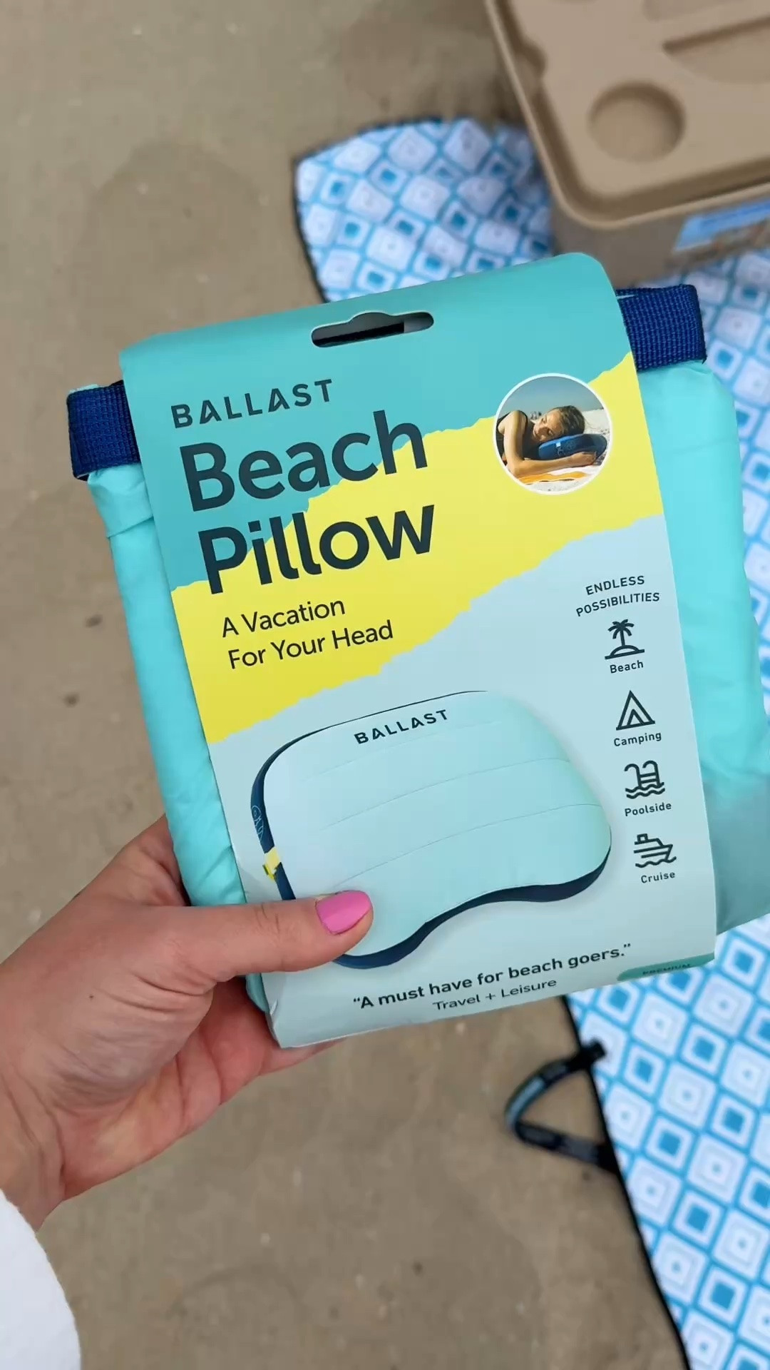 This beach pillow is a must have! Comes in so many fun prints and styles @Ballast Outdoor Gear 

#beachvibes #vacayvibes #beachmusthaves

#LTKdayinmylife #LTKSwim #LTKTravel
