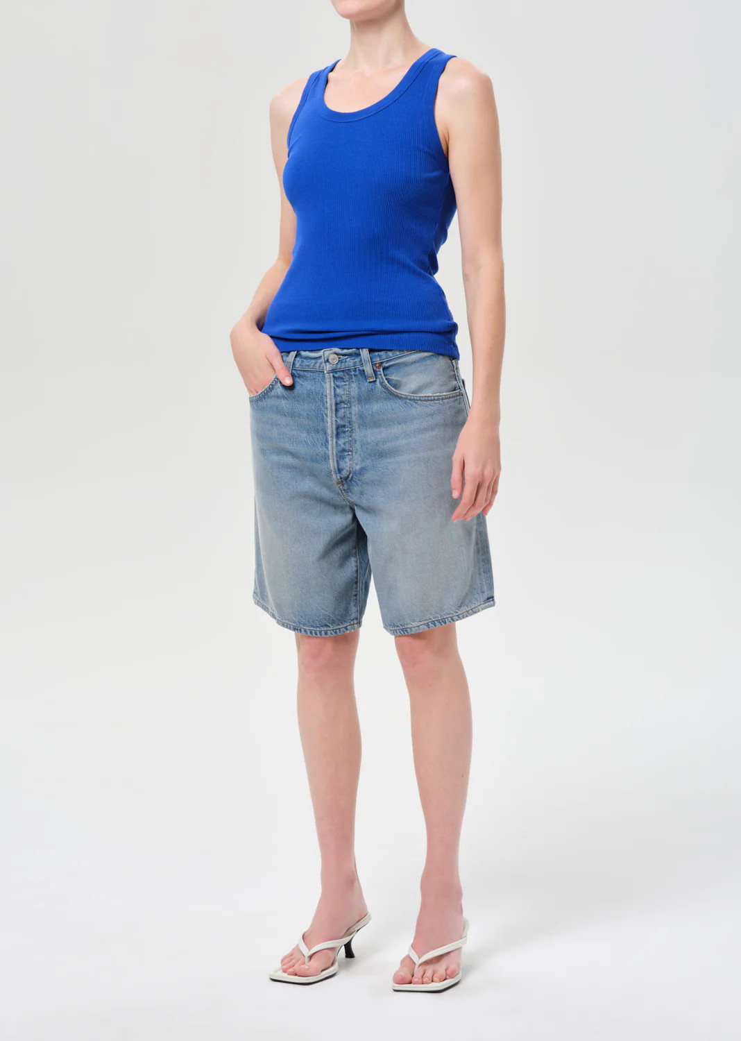 Poppy Scoop Neck Tank in Cobalt | AGOLDE