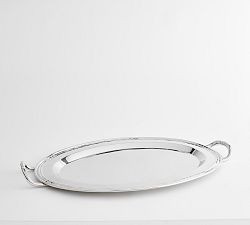 Heritage Silver Oval Turkey Platter | Pottery Barn (US)