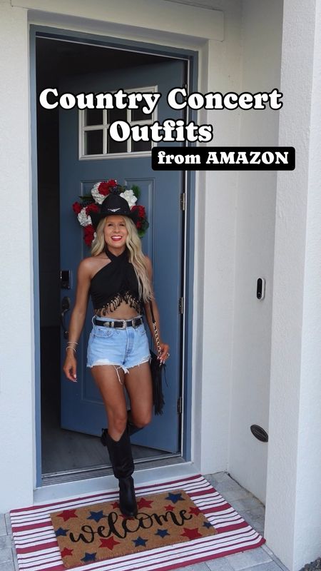 Country Concert Outfits 🤠 These western outfits are perfect for your next country concert, music festival, Nashville trip, or bachelorette party! 🎶

Country concert outfits, music festival outfit inspo, western fashion, concert outfits, western style, rodeo outfit, cowgirl outfit, cowboy boots, bachelorette party outfit, Nashville style, country girl, cowgirl hat, denim and rhinestones, Morgan wallen concert, Taylor swift concert, eras tour, festival fashion, Amazon haul, summer outfits, cowgirl boots outfit, cowgirl hat, cowgirl chic, western style, Amazon fashion, country music, western fashion, white skirt set, white mini dkort, white crop top, bachelorette outfit, fringe denim jacket, cropped denim jacket, cowgirl outfit, white cowgirl boots, black crop top, denim shorts, high rise denim shorts, high waisted denim shorts, black cowgirl boots, black cowgirl hat, black belt, black fringe purse, cowgirl graphic tshirt, graphic tee shirt styled, lace skirt, black skirt, red cowgirl boots, red purse, black red bag, chic cowgirl outfit, stagecoach outfit, country music fest outfit, tshirt dress, denim dress, white cowgirl hat, rhinestone cowgirl hat, rhinestone cowgirl boots, Thomas Rhett, Luke combs, Kelsea Ballerini, Carrie underwood, Shania Twain,  Kenny Chesney, Zac brown, Taylor swift concert outfit, 

#musicfestival #westernfashion #cowgirlboots #countryconcert #countrymusic #rodeo #bachelorette #nashville #nashvilleoutfit #outfitinspiration 
#countryconcertoutfit

#LTKFindsUnder50 #LTKSeasonal #LTKStyleTip