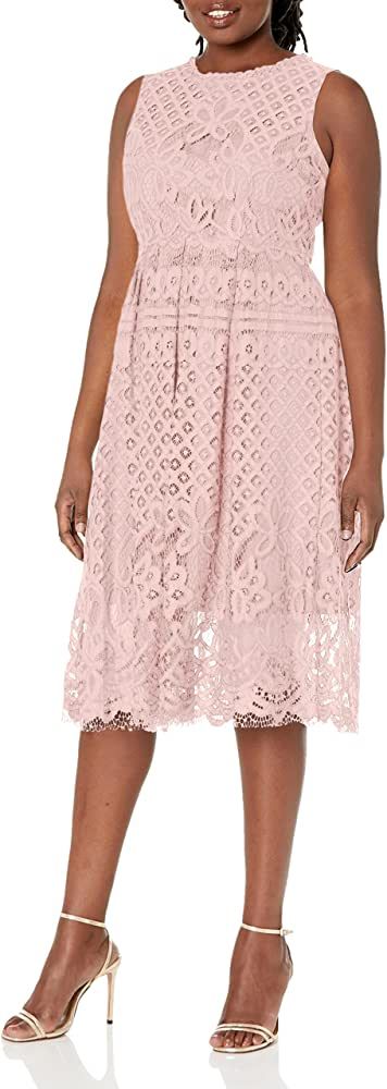 VEIISAR Womens Fashion Sleeveless Lace Fit Elegant Cocktail Party Dress | Amazon (US)