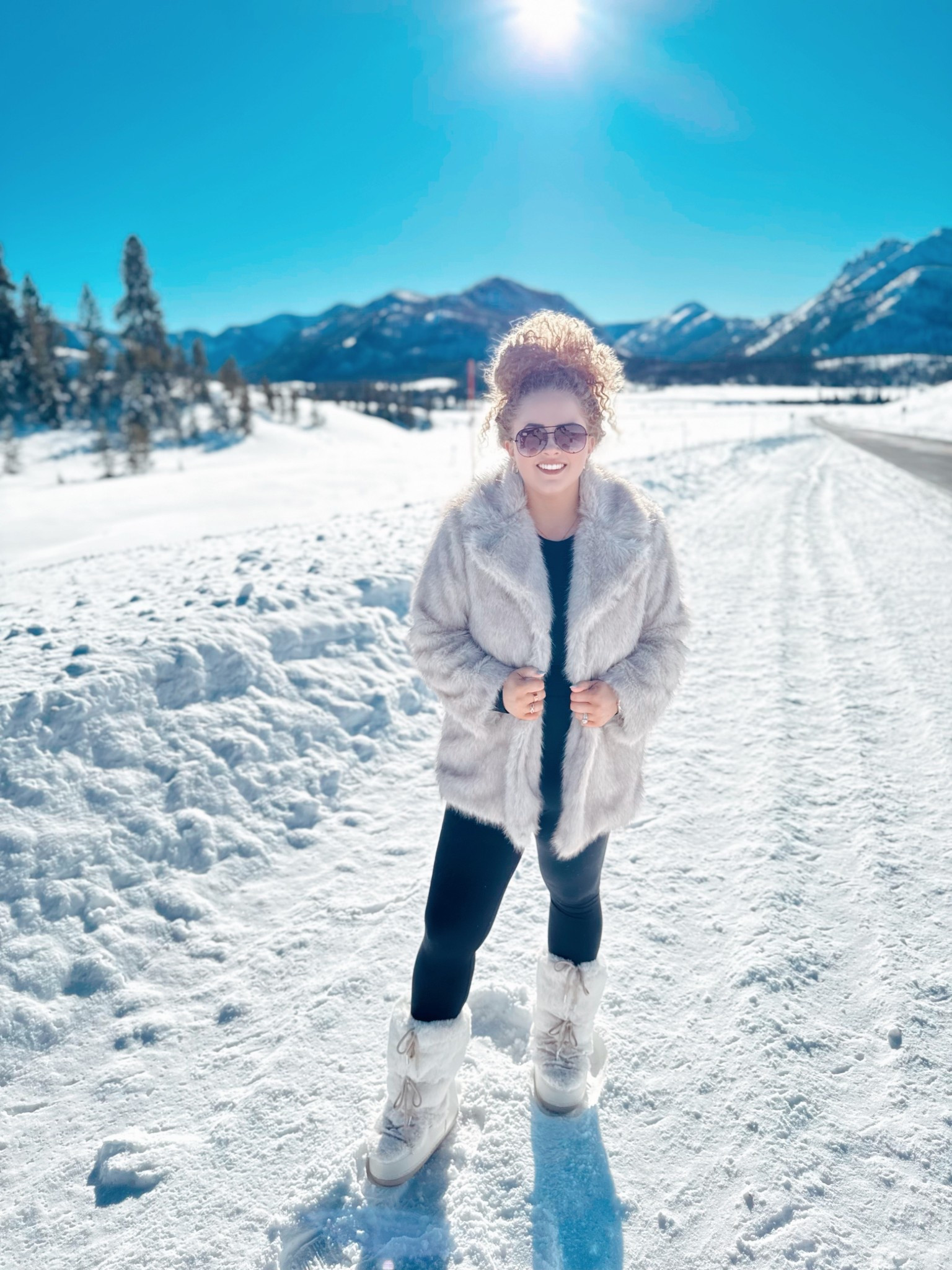 Fur coats, frosty vibes, and all the winter cozy feels ❄️🫶 Couldn’t be happier in this snowy season! 🥰black winter outfit | amazon winter basics | black fitted long sleeve amazon | black leggings amazon | winter athleisure outfit | snow day outfit women | moon boot dupes | amazon snow boots women | chunky snow boots | cozy winter layers | fur jacket nordstrom | faux fur coat nordstrom | winter outerwear women | all black snow outfit | cold weather outfit women | casual winter style | amazon fashion winter | winter outfit inspo | cozy snow look | winter essentials women

#LTKMidsize #LTKootd #LTKSaleAlert
