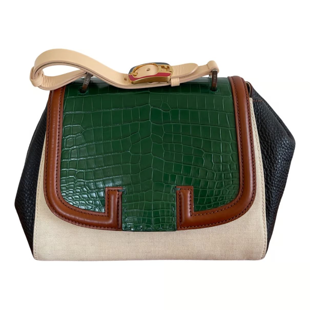Silvana leather handbag Fendi Multicolour in Leather - 23651957 | Vestiaire Collective (Global)