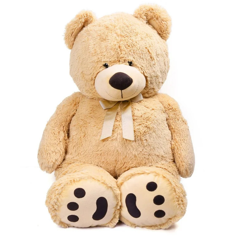 LotFancy Large Teddy Bear, 39 in Beige Cute Big Stuffed Animal Plush Toy | Walmart (US)