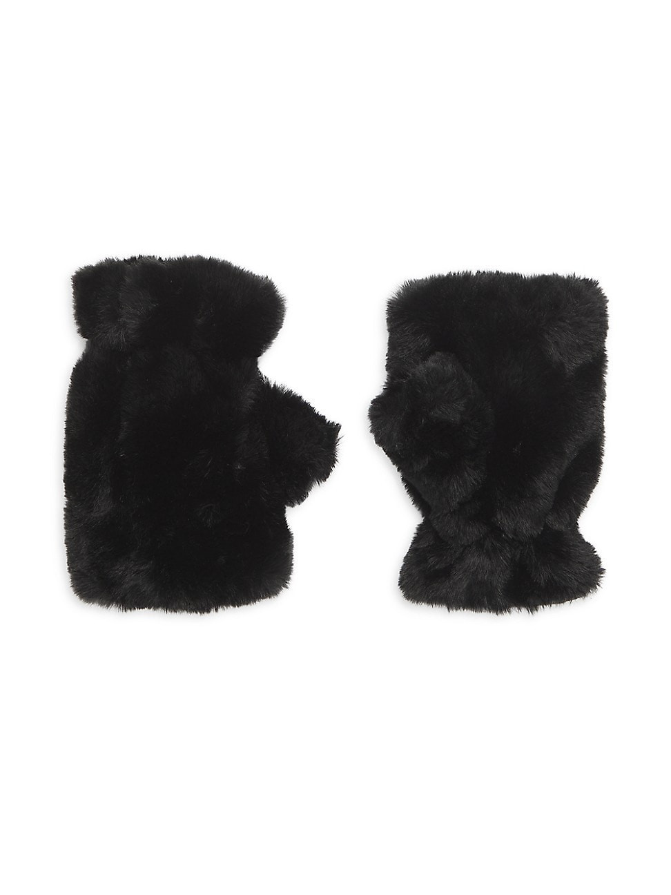 Women's Ariel Faux Fur Fingerless Gloves - Noir | Saks Fifth Avenue