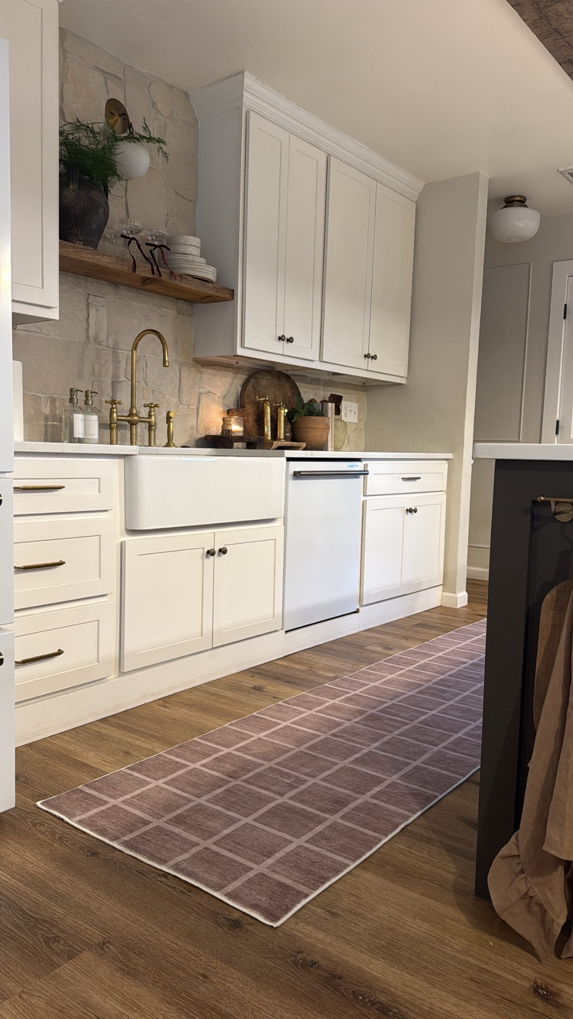 This is the Marcellus checkered washable rug from @rugsway_official — it is a 2-in-1 rug that is the rug and pad in one piece. It is washable, water-proof and slip resistant for easy living! Code KRISTINA12 will save 12% with no minimum spend! My runner is the 2.5x10 size. #rugsway #ad #PaidLink 

#LTKHome #LTKGiftGuide #LTKHoliday