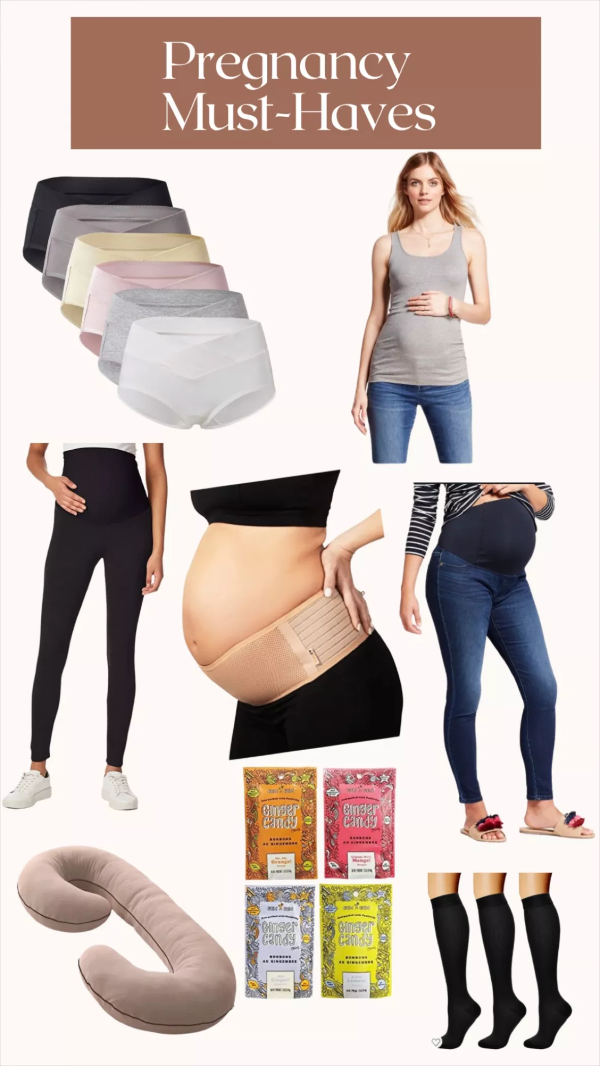 Mama Cotton Women's Under The Bump Maternity Panties Pregnancy