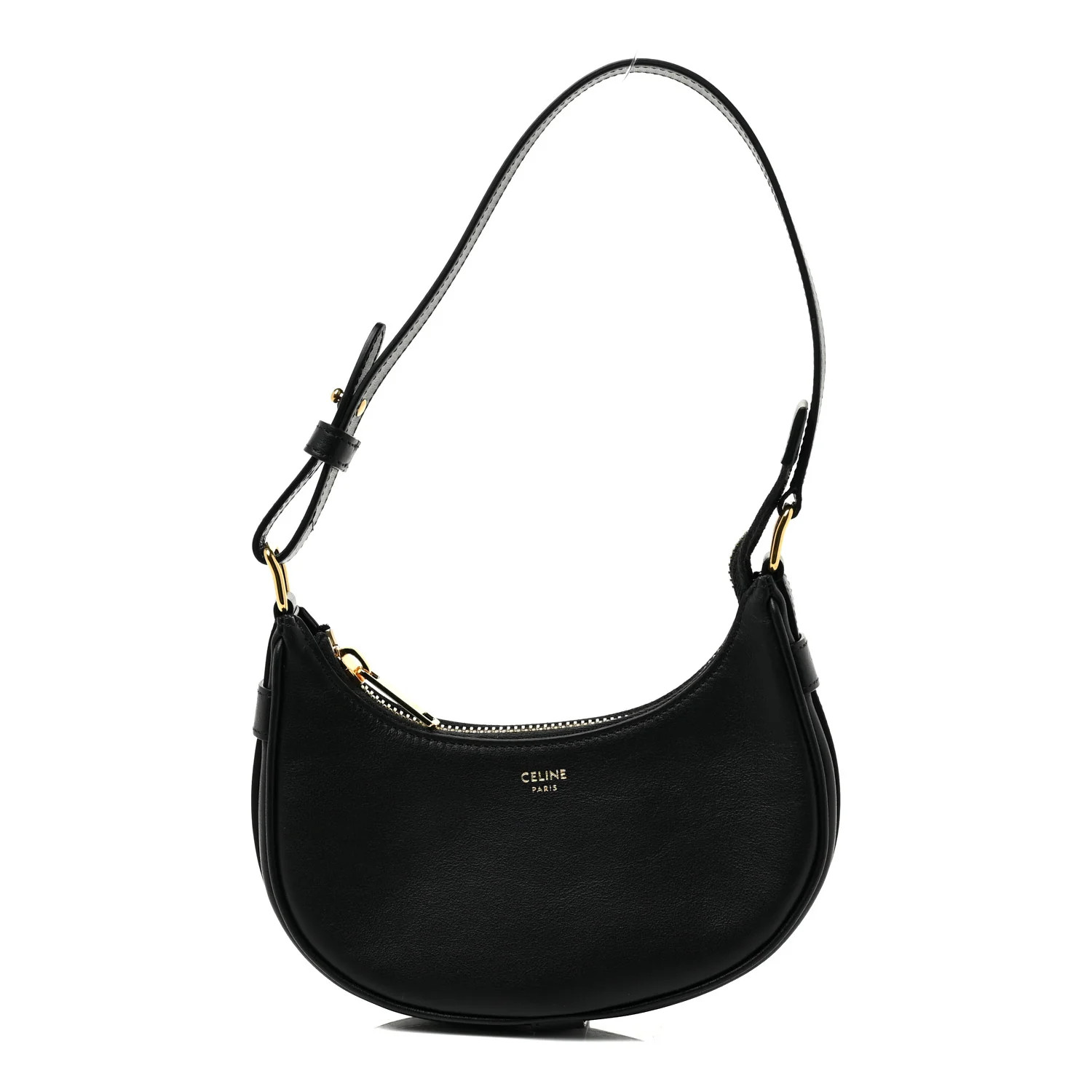 CELINE Smooth Calfskin Mini Ava Shoulder Bag Black | FASHIONPHILE (US)