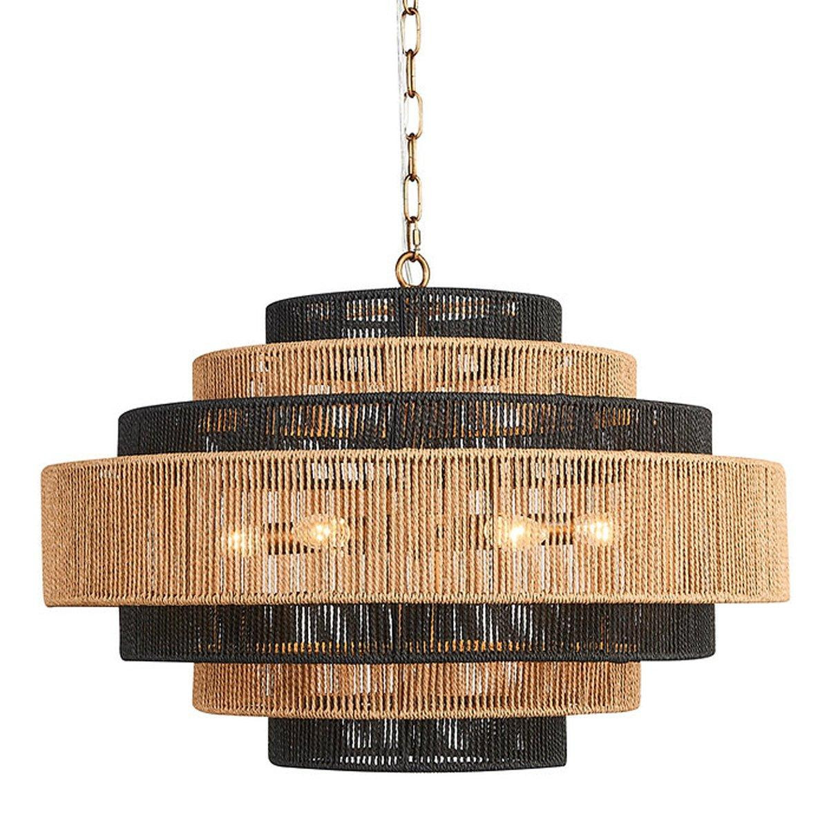 Rhodes Rattan Chandelier | Shades of Light