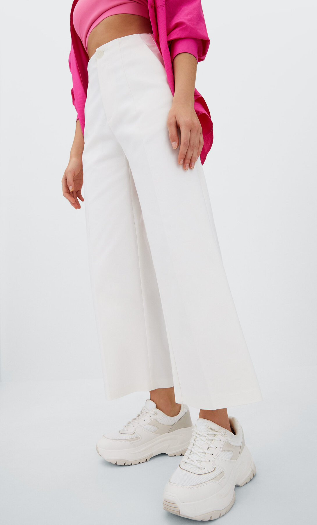 Formal culotte trousers - Women's fashion | Stradivarius United Kingdom | Stradivarius (UK)