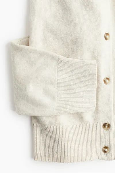 Fine-knit Cardigan - Natural white - Ladies | H&M US | H&M (US + CA)