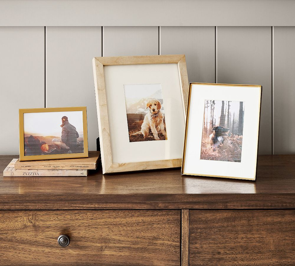 Burlwood and Brass Assorted Frames | Pottery Barn (US)