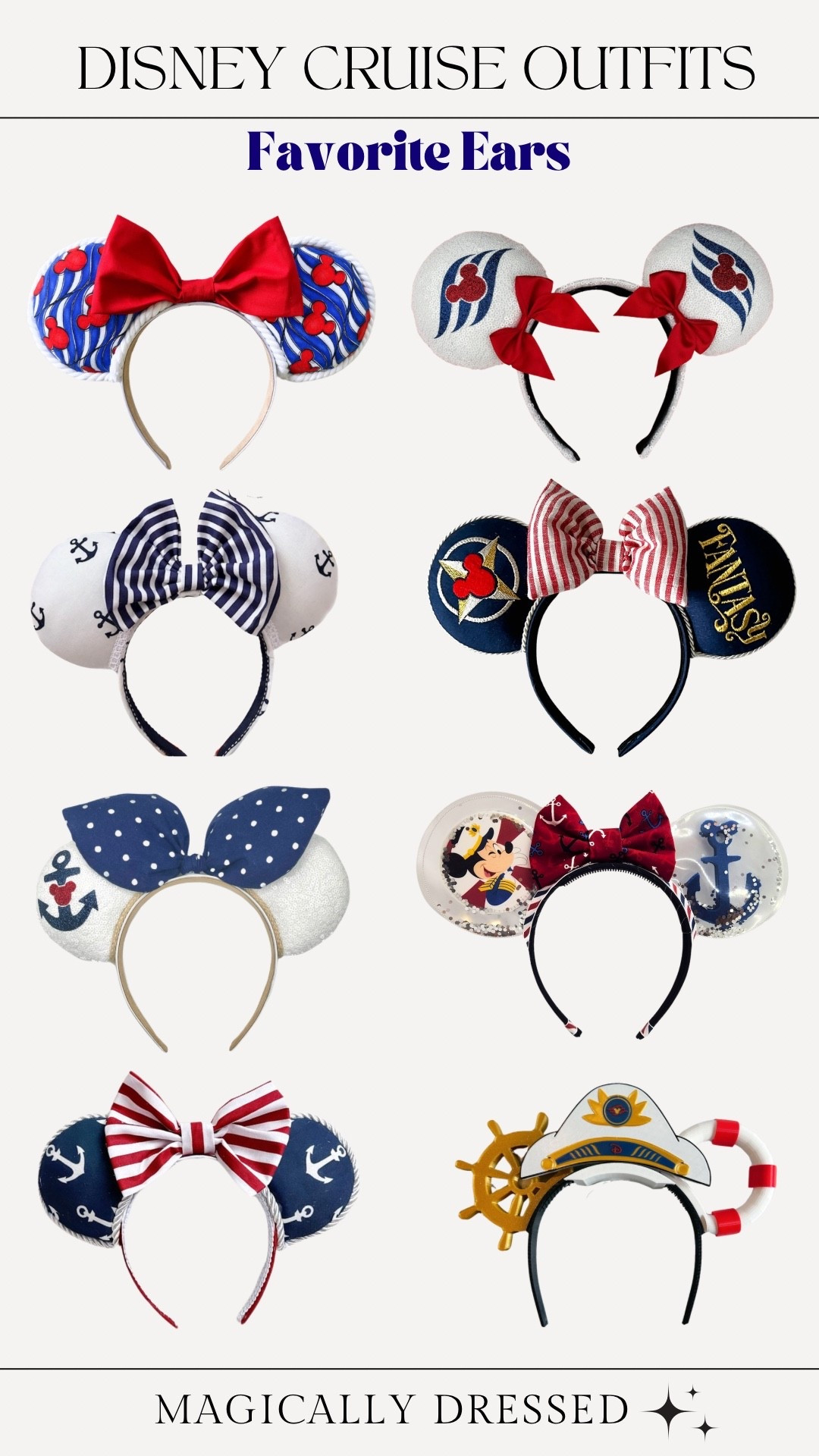 These Mickey ears are the perfect finishing touch for any Disney cruise outfit! Plus so cute for sail away pics! #disneycruise

#LTKTravel