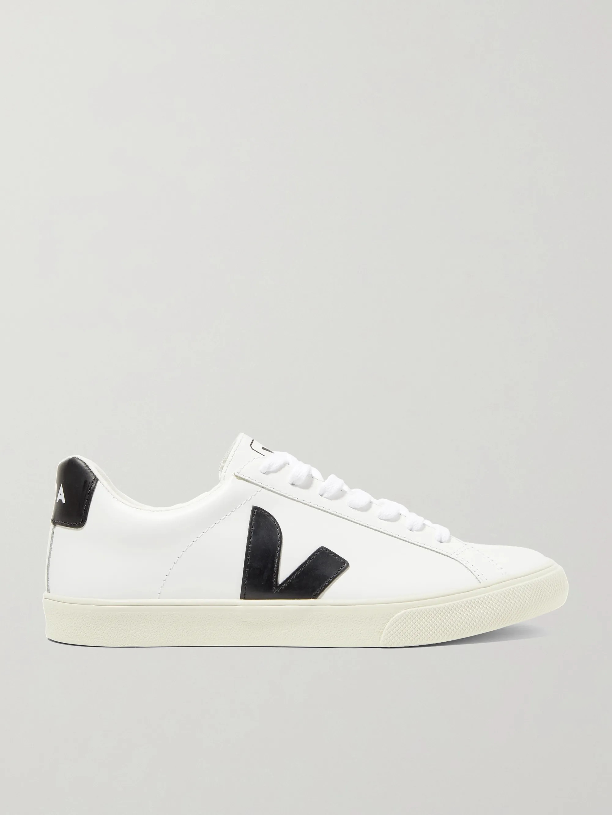 + NET SUSTAIN Esplar rubber-trimmed leather sneakers | NET-A-PORTER (UK & EU)