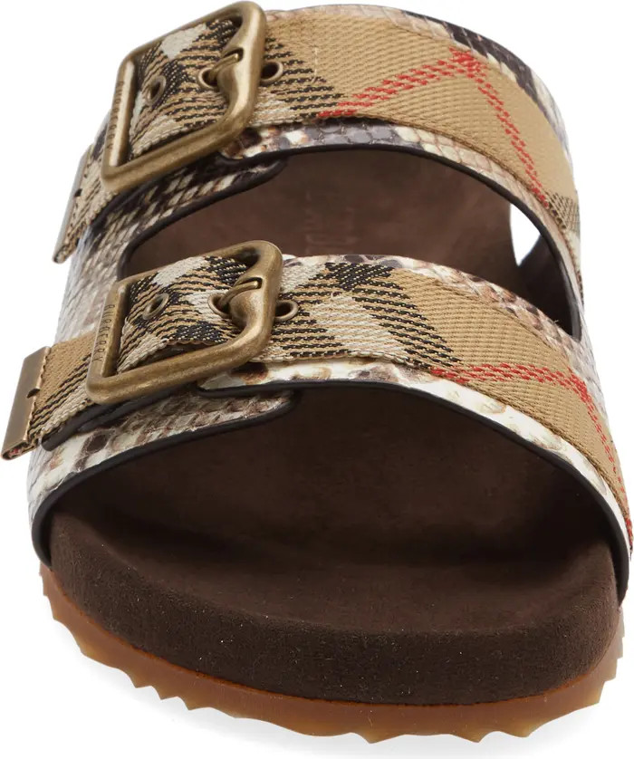 Burberry Urchin Snakeskin Embossed Slide Sandal (Women) | Nordstrom | Nordstrom