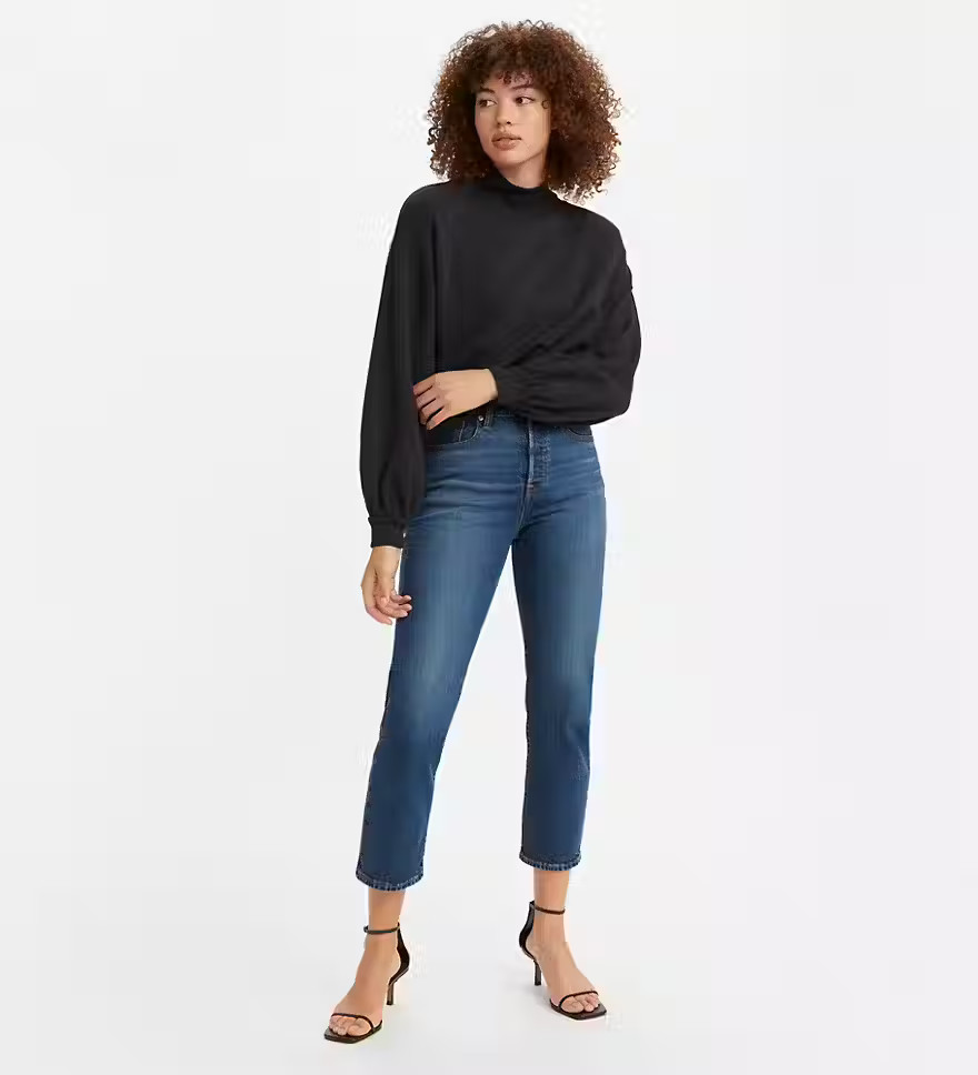 Wedgie Straight Fit Women's Jeans - Dark Wash | Levi's® US | LEVI'S (US)