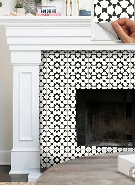 Tile Sticker Kitchen Bath Floor Fireplace Waterproof & | Etsy | Etsy (US)
