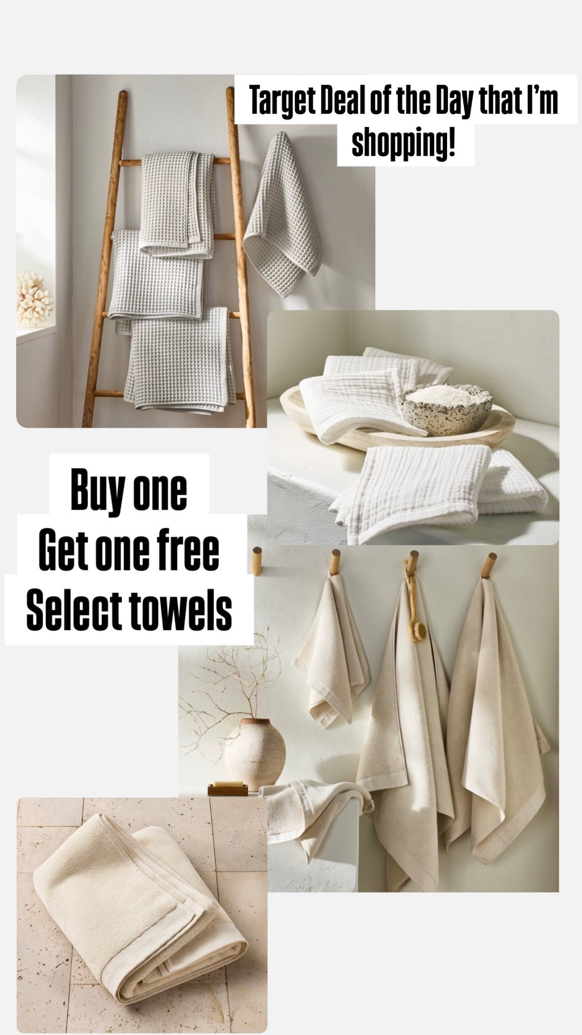 The Target deal of the day I am shopping. Buy one get one free, select hand towels, and washcloths that includes some of my favorite brands and organic cotton.

#LTKFindsUnder50 #LTKSaleAlert #LTKHome
