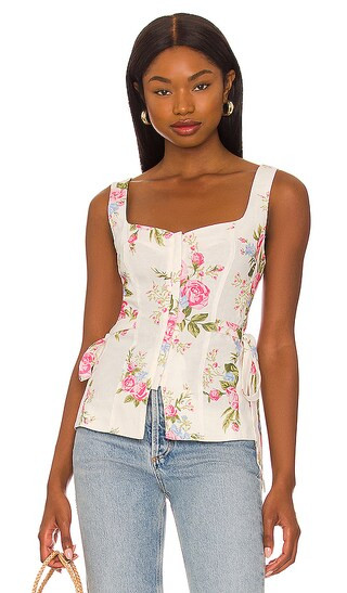 Bambi Top in Giardino Floral | Revolve Clothing (Global)