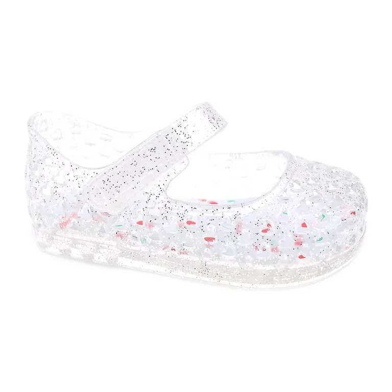 Wonder Nation Baby and Toddler Girls Mary Jane Jelly Shoes | Walmart (US)