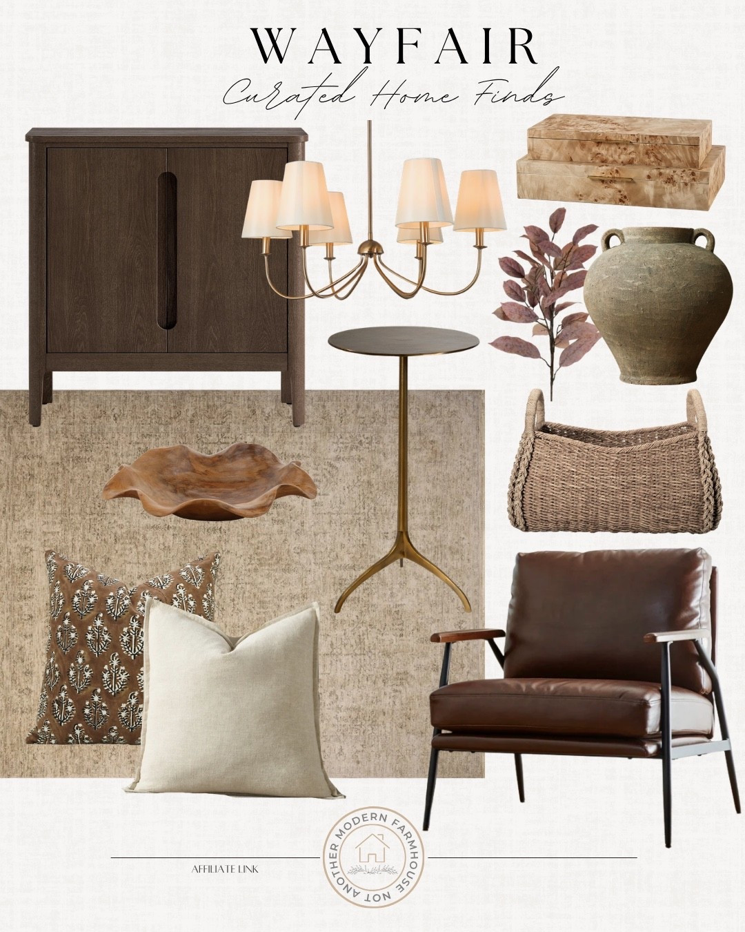 @Wayfair home decor includes accent chair, small decorative cabinet, throw pillows, accent chair, decorative bowl, side table, decorative basket, vase, decorative boxes, and fall stem. 

So many great pieces currently on sale during the Labor Day Clearance Sale / up to 70% off + free shipping over $35! #Wayfair #WayfairPartner #Ad

Home decor, looks for less, neutral decor, neutral home decor

#LTKHome #LTKSaleAlert #LTKSeasonal