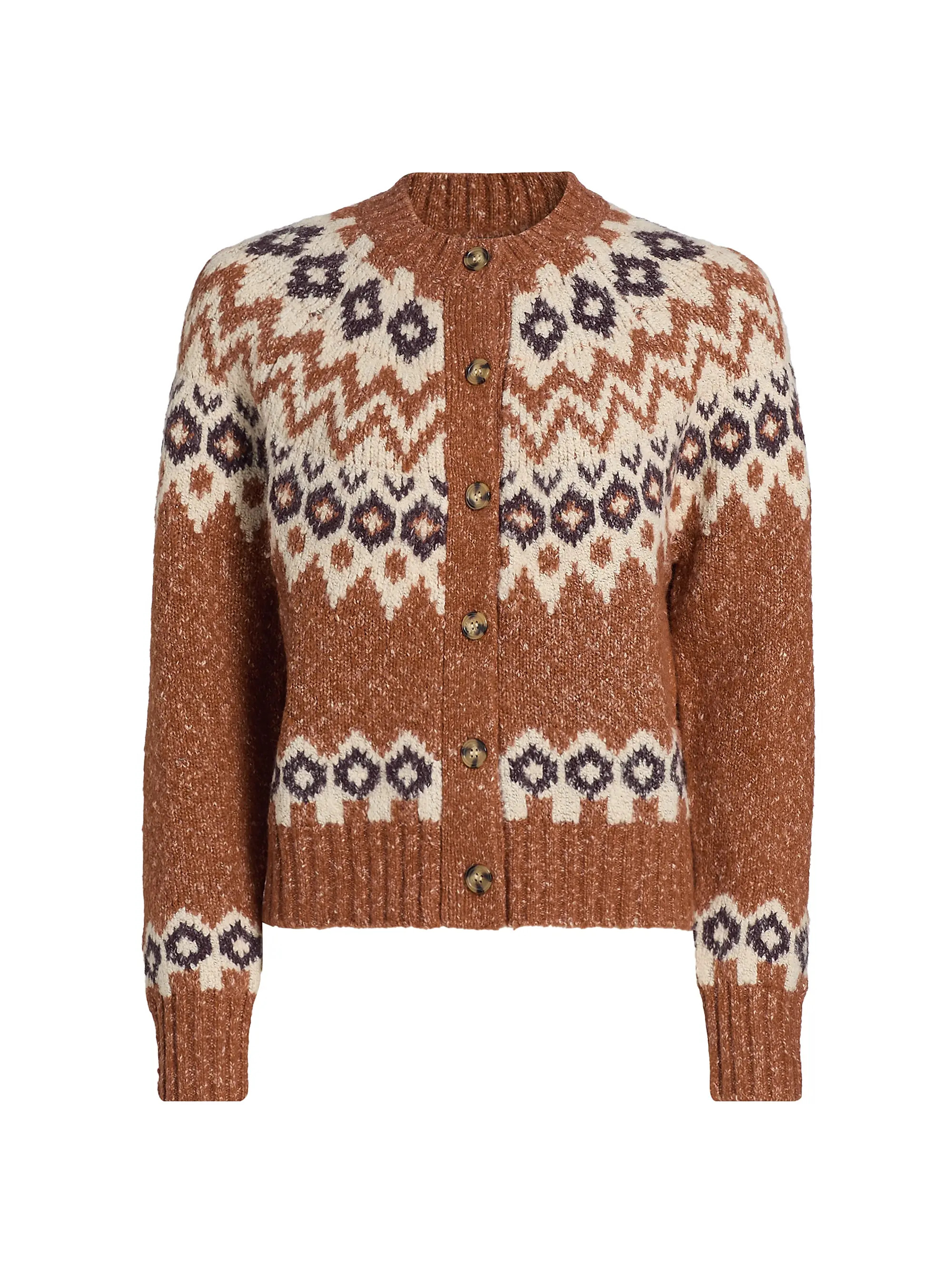 Fair Isle-Style Cardigan | Saks Fifth Avenue