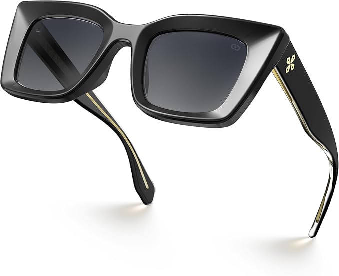 VISOONE Cat Eye Sunglasses Womens Oversized Square Vintage Retro Glasses Cute Trendy Fashion Acce... | Amazon (US)