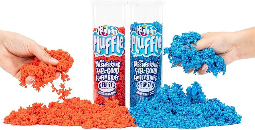 Educational Insights Pluffle® 2-Pack Red & Blue - Sensory Bin Foam Set, No Mess Alternative to S... | Amazon (US)