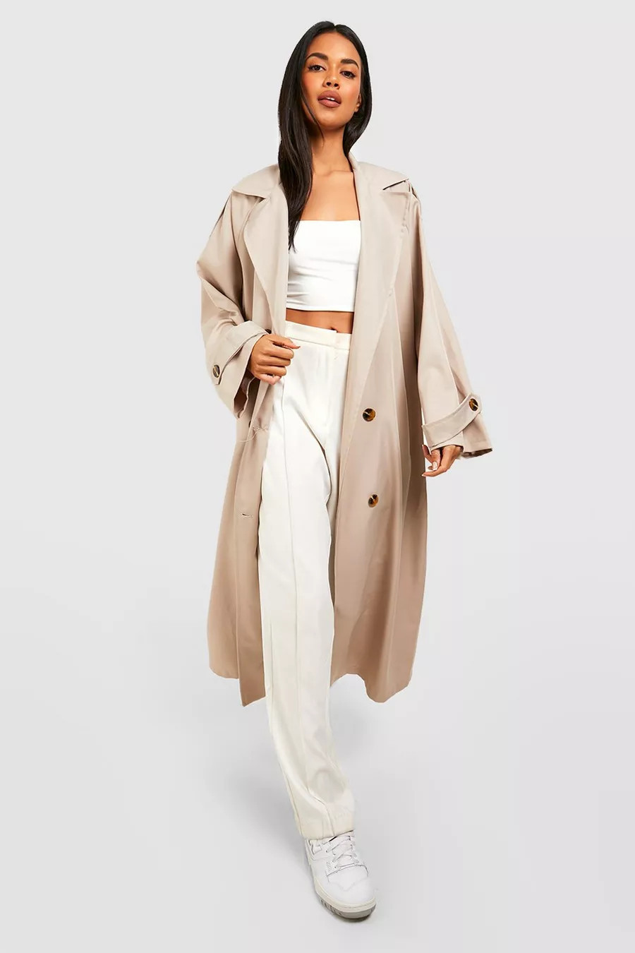 Oversized Trench Coat | Boohoo.com (US & CA)