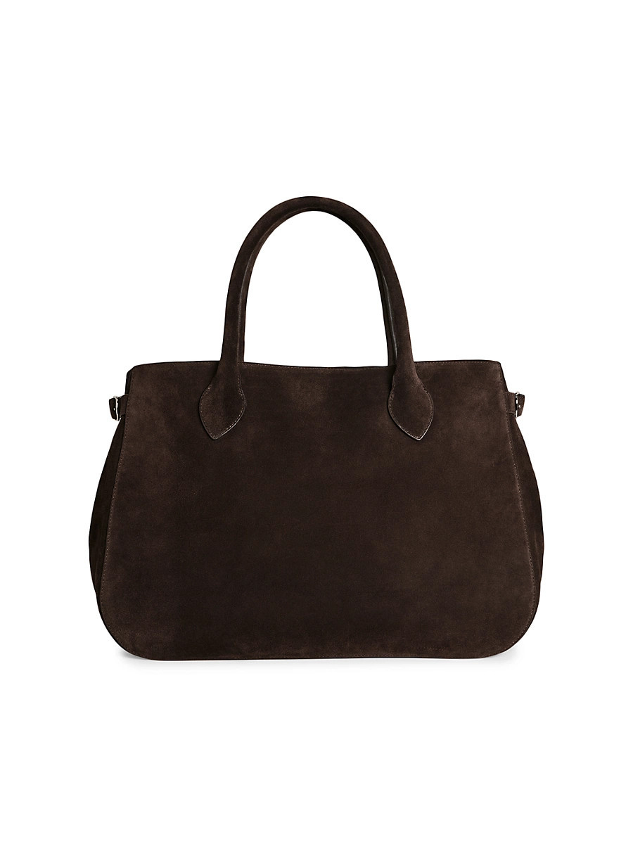 Women's Patrizia Oversized Suede Tote Bag - Boss Brown | Saks Fifth Avenue