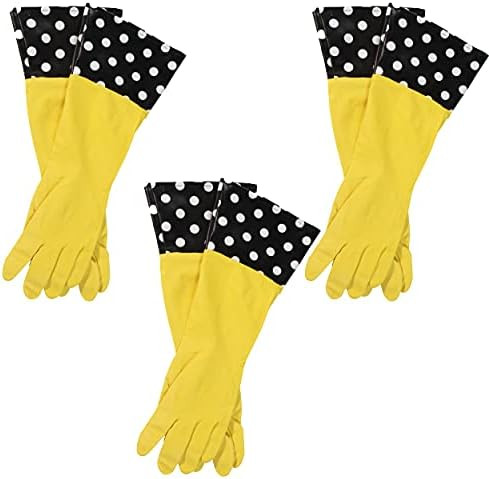 Glam-Gloves Dishwashing Gloves For Cleaning, Thick Latex Gloves for Kitchen, Restroom and Home, L... | Amazon (US)