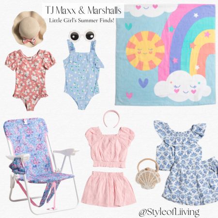 TJ Maxx and Marshalls little girls summer finds! Pool and beach fun. Beach towels, beach chairs for toddlers, little girl two piece outfits, swimsuits, bathing suits, fashion accessories, sun hats, sunglasses, headbands, handbags. #kids #toddlers #beach #pool

#LTKFamily #LTKSwim #LTKKids