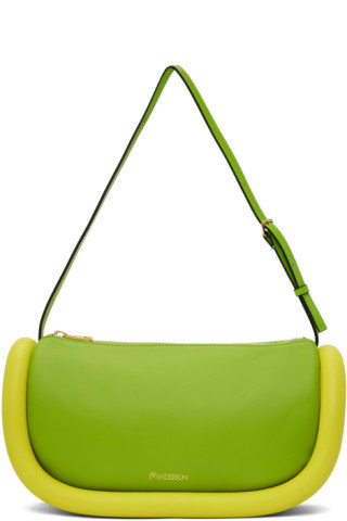 Green & Yellow Bumper Moon Bag | SSENSE