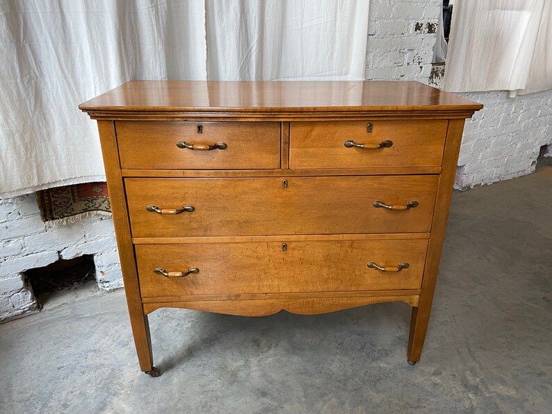 Antique Federal Style Maple Dresser, Vintage Chest of Drawers c. 1900 | Etsy (US)