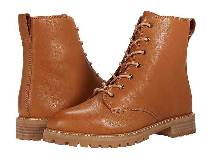 Madewell Clair Lace-Up Boot (English Saddle) Women's Shoes | Zappos