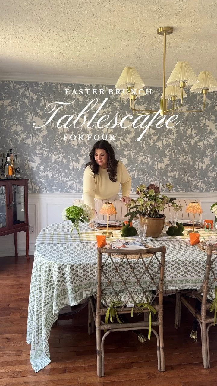 Easter is for patterns 🐇

Comment SHOP & I’ll send you the links to what I can! 
What I can’t link:
Table runner: @target dollar spot 
Moss bunnies: @hobbylobby 
Chargers: @homegoods 

.
.
.
.
#eastertable #eastertablescape #hostingeaster #easterhosting
