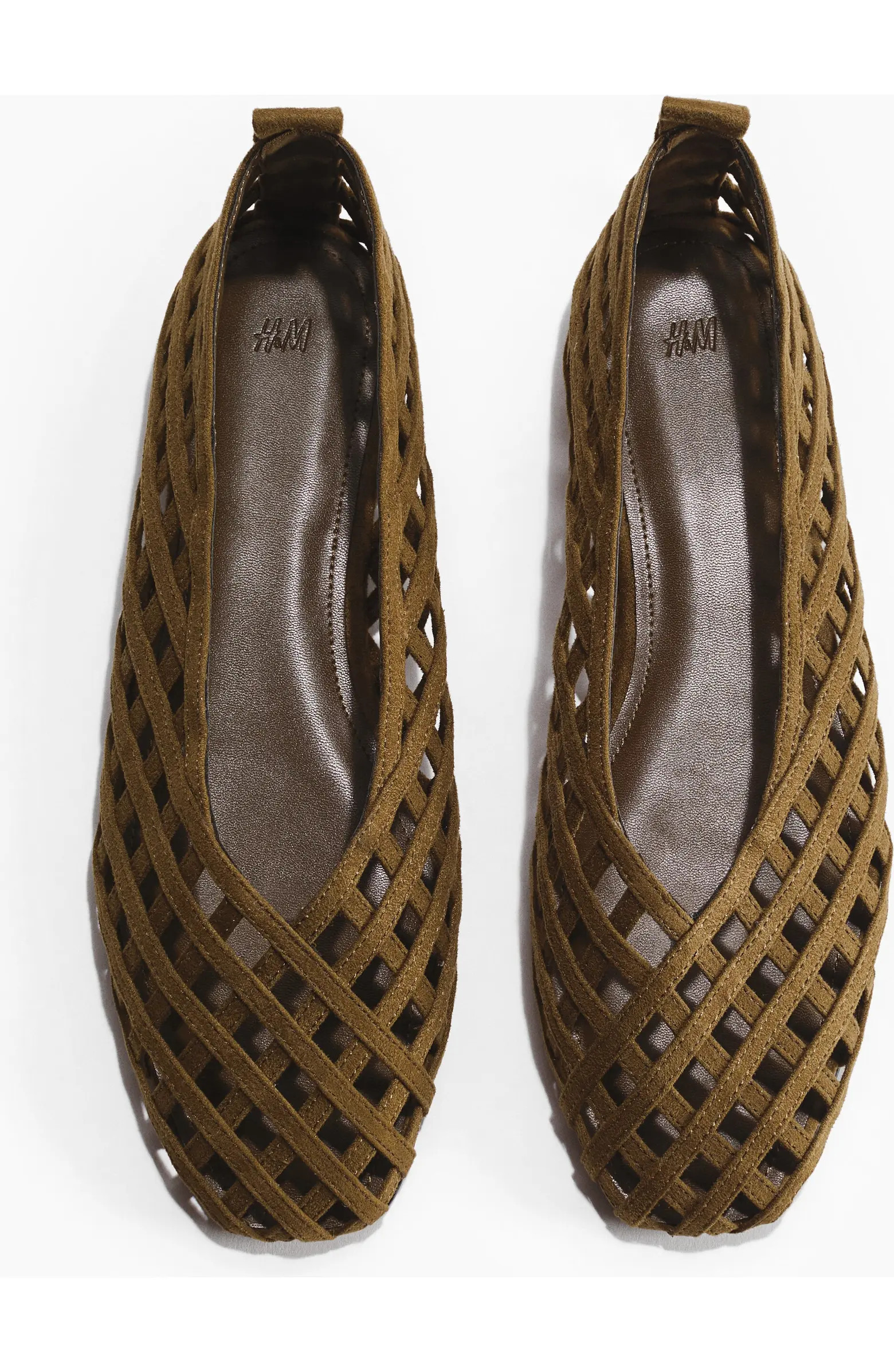 H&M Braided-look Ballet Flats | Nordstrom | Nordstrom