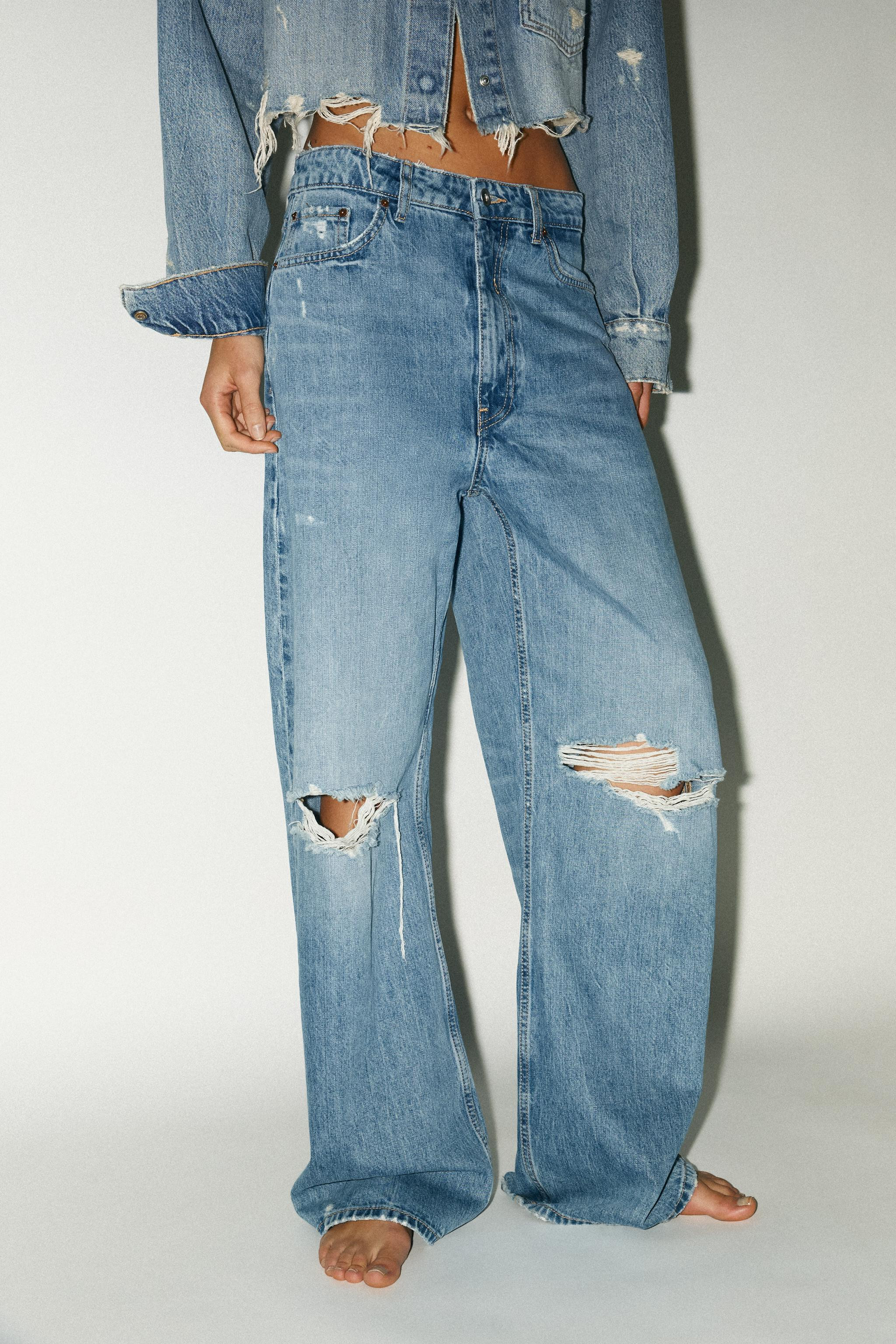 TRF MID-RISE BAGGY JEANS | Zara US