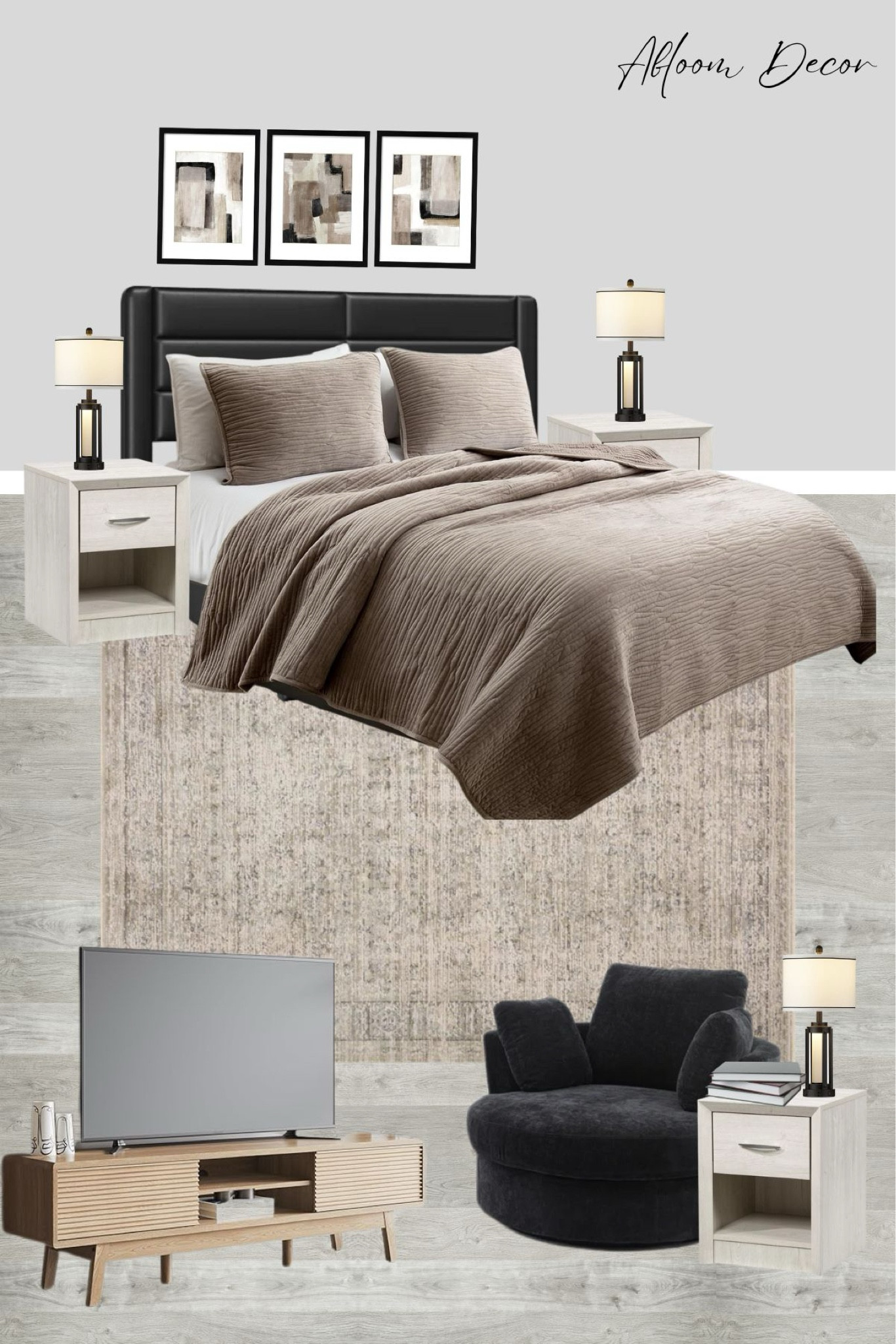 This cozy bedroom design is perfect for a combined bedroom/living room or a studio apartment!

#LTKStyleTip #LTKHome