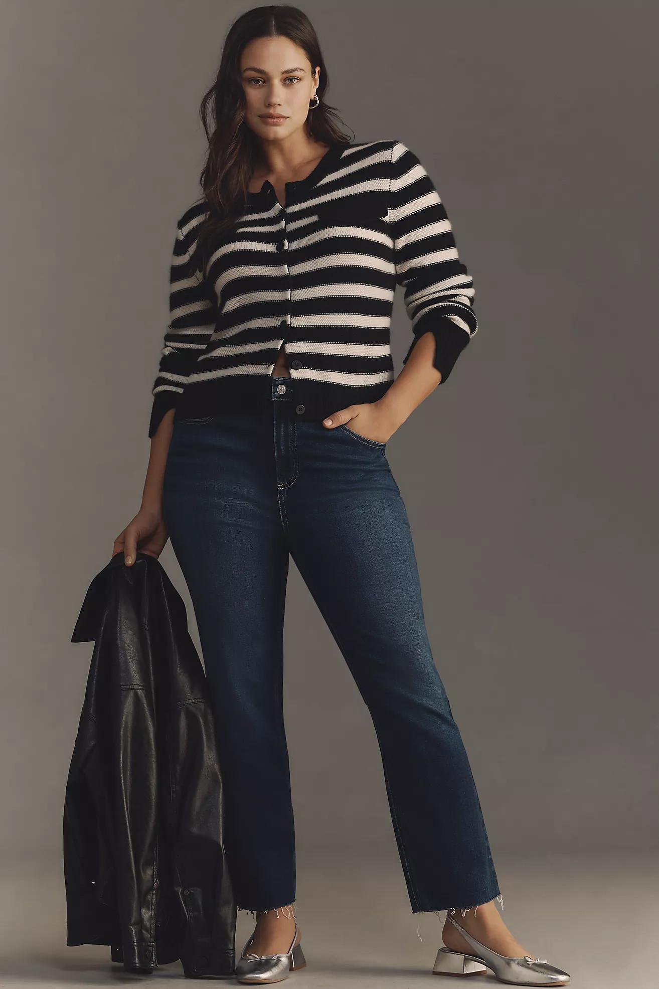 PAIGE The Cindy Raw-Hem High-Rise Straight-Leg Jeans | Anthropologie (US)